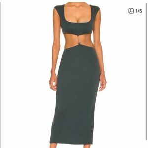 Camila Coelho Knox Midi dress in green, size S
